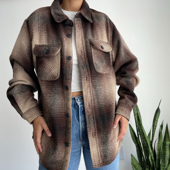 NWT Jachs New York Wool Blend Plaid Jacket Shacket - Picture 5 of 9
